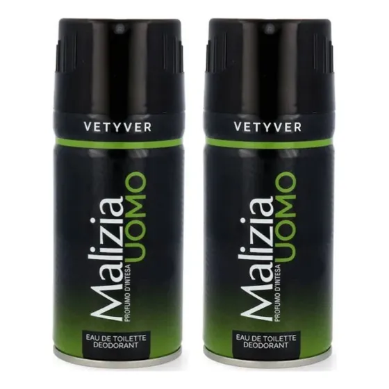 2 Deo Malizia Uomo Vetyver 150ml (cada) Volume Da Unidade 150 Fl Oz