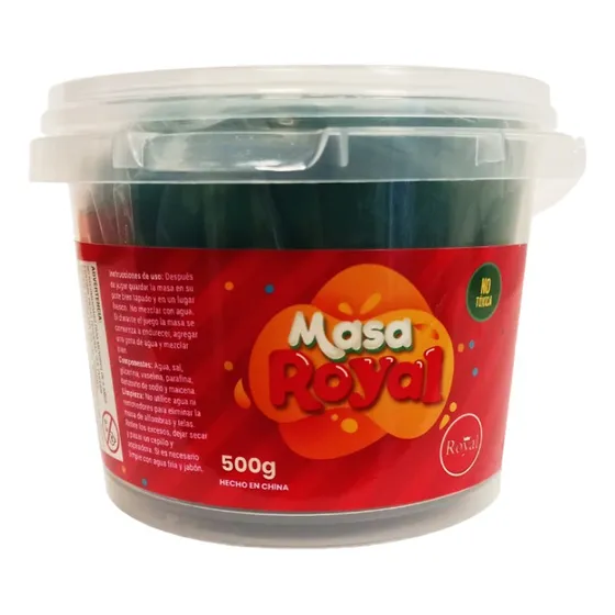 Masa Para Moldear Royal 500grs Versátil Y Suave Para Crear Color Verde