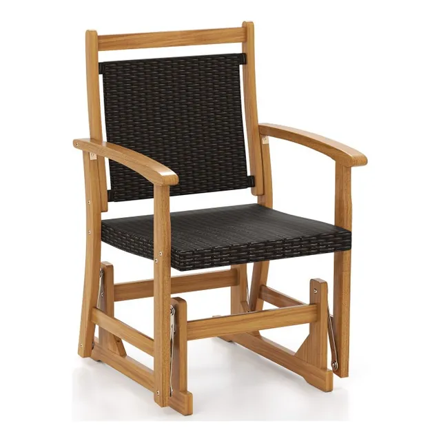 Sillón Mecedor De Exterior Con Reposabrazos Curvos