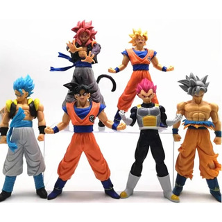 Kit 6 Bonecos Dragon Ball Goku Vegeta 18 Cm - Pronta Entrega Kit 6 Bonecos Dragon Ball Goku Vegeta 18 Cm - Pronta Entrega