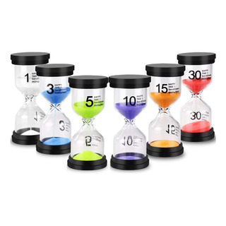 6 Pzs Reloj De Arena Temporizador Mesa 1 3 5 10 15 30min 6 Pzs Reloj De Arena Temporizador Mesa 1 3 5 10 15 30min