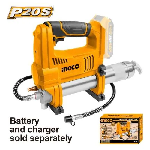 Pistola Engrasadora 20v Bateria P20s Ingco Ggli2010