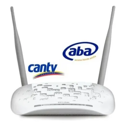 Modem Router Wifi Adsl2+n 300mbps Aba Cantv Tplink W8961n