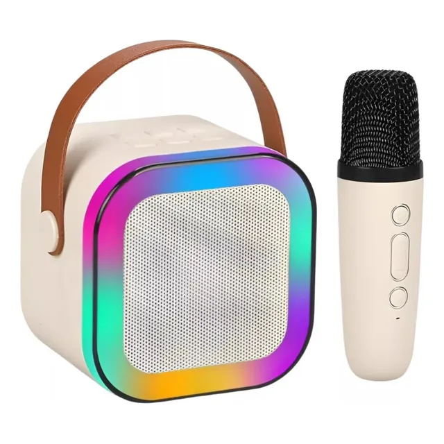 Parlante Bluetooth Con Micrófono Inalámbrico Con Luz