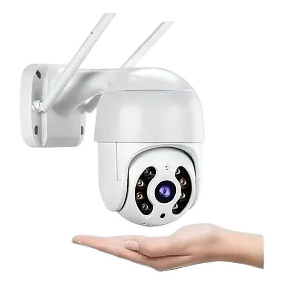 Câmera Externa Wifi Ip Prova D'água Infravermelho Hd Cor Branco