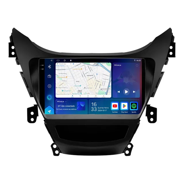 Multimidia Elantra 12/16 9p Adak Octa Android Carplay 6gb