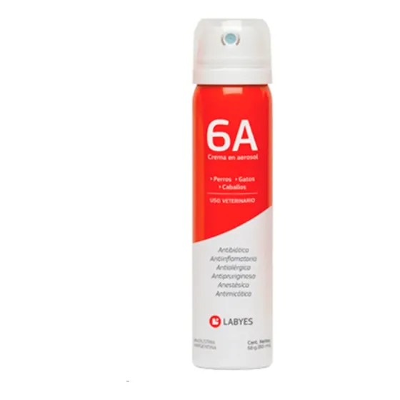 Crema Para Perros Gatos Caballos Labyes 6a En Aerosol 80 Ml