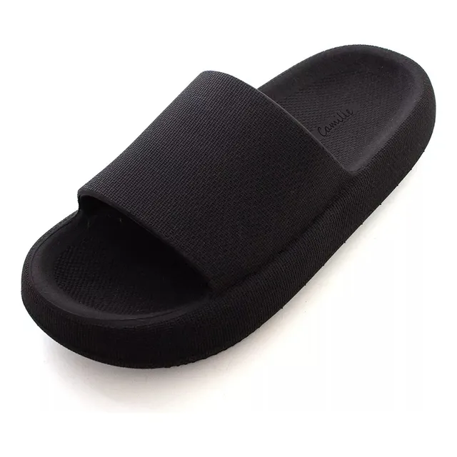 Ojotas Gomones Alta Mujer Plataforma Moda Cómoda Verde Beach