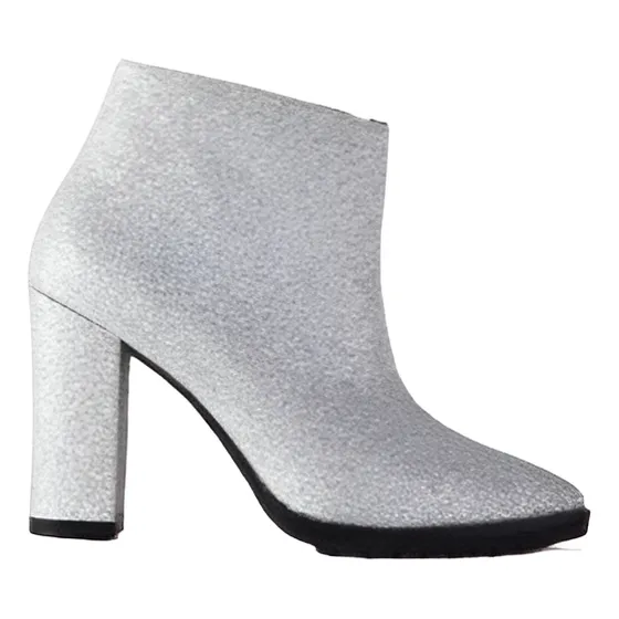 Botas Botinetas De Cuero De Mujer - Holt  - Ferraro