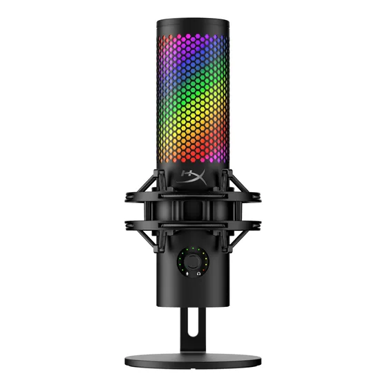 Microfone Usb Hyperx Quadcast 2 S Com Iluminação Rgb Preta