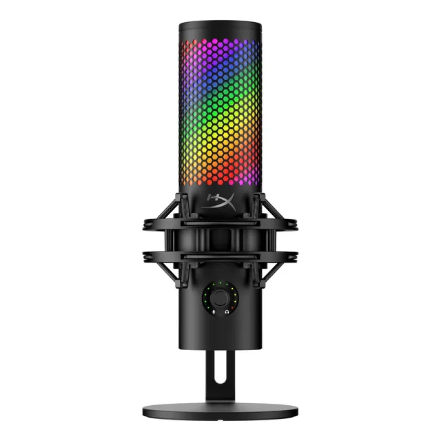 Micrófono Usb Hyperx Quadcast 2 S Con Iluminación Rgb Negro