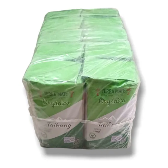 Yerba Mate Taihang Orgánica Tradicional 500g Pack X10