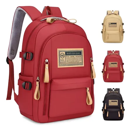 Mochila Trab Academia Faculdade Versátil Feminina Masculina Bordô