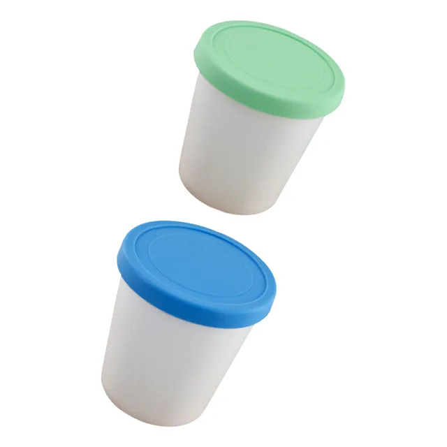Contenedor De Almacenamiento De Helados Con Tapas De Silicon
