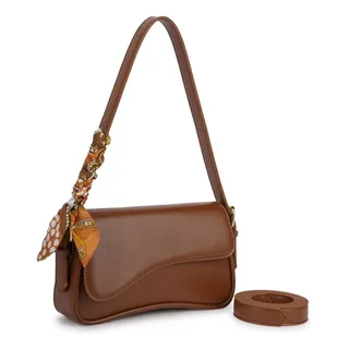 Bolsa Feminina Baguete Transversal Tiracolo Pequena Festa