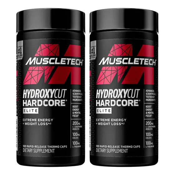 Muscletech Kit X2 Hydroxycut Hardcore Quemador 110c 6c