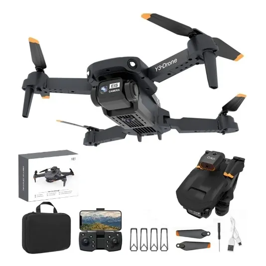Drone Y3 Com Duas Câmeras Wifi 1080p E Transmissão Óptica