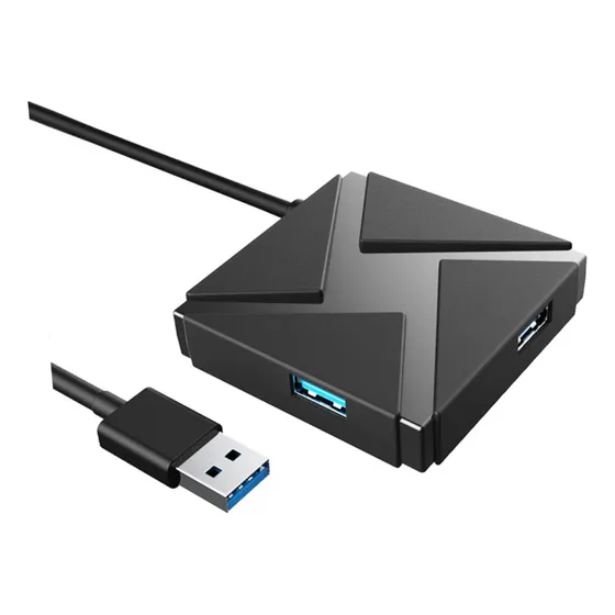 Cuadrado Hub Splitter Usb Puerto Raton Concentrador Casa