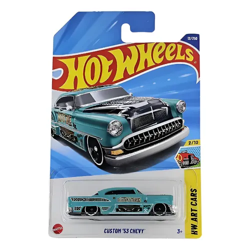 Miniatura Hot Wheels 55 Chevy Panel Goodyear Real Riders