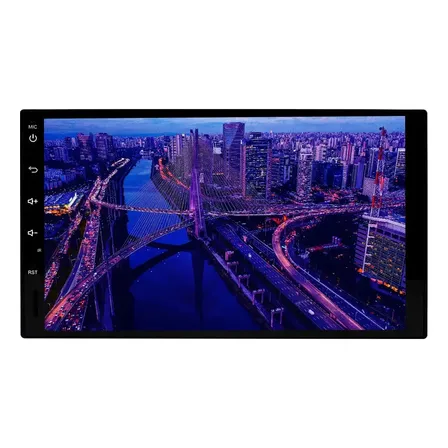 Central Multimidia Universal 2 Din Aikon Coreblue 2+64 Gb 7 Carplay | Android Auto Preto
