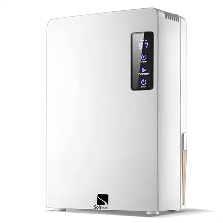 Desumidificador Elétrico Bivolt Portátil Antimofo 2200ml Branco 127/220v