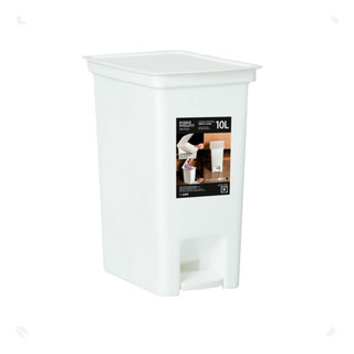 Lixeira Com Pedal 10 Litros Fly 27,5x19,5x34,5 Cm Branco Lixeira Com Pedal 10 Litros Fly 27,5x19,5x34,5 Cm Branco