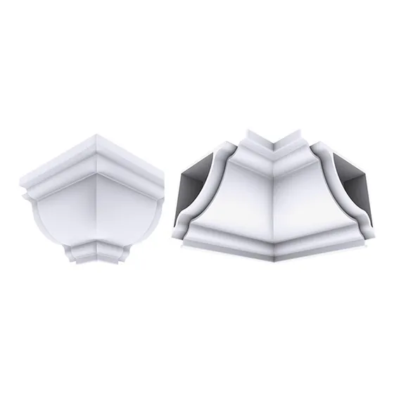 Esquinero Pvc Para Moldura Media Caña - Cielorraso