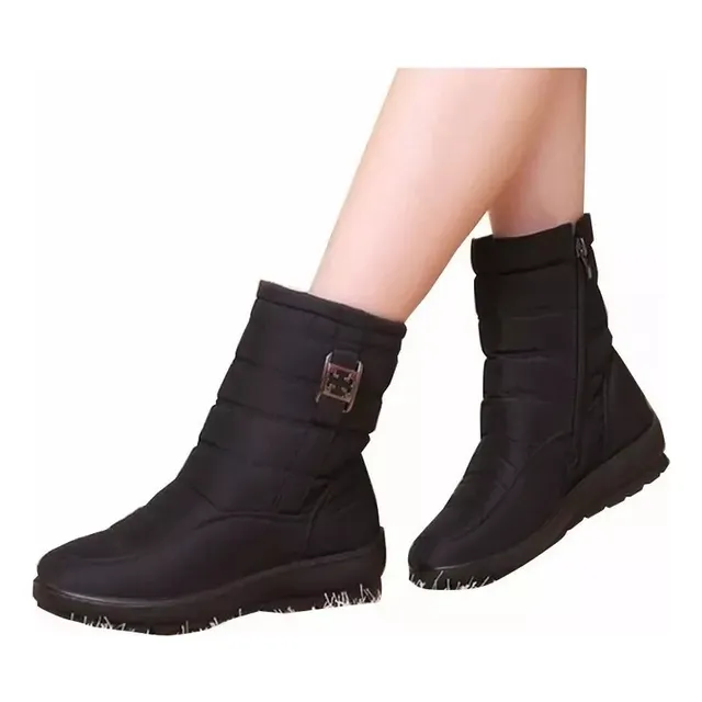 Conjunto De Botines Cálidos E Impermeables Para Mujer
