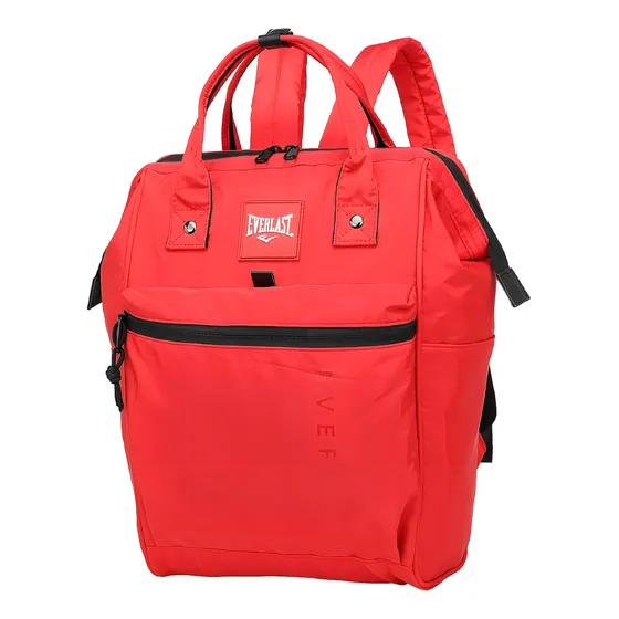 Mochila Cartera Everlast Boca Pez Liviana Antirobo Reforzada Color Rojo Diseño De La Tela Liso 21912