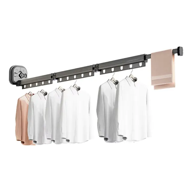 Colgador Tendedero Con Absorción 360 Para Ropa 120 Cm