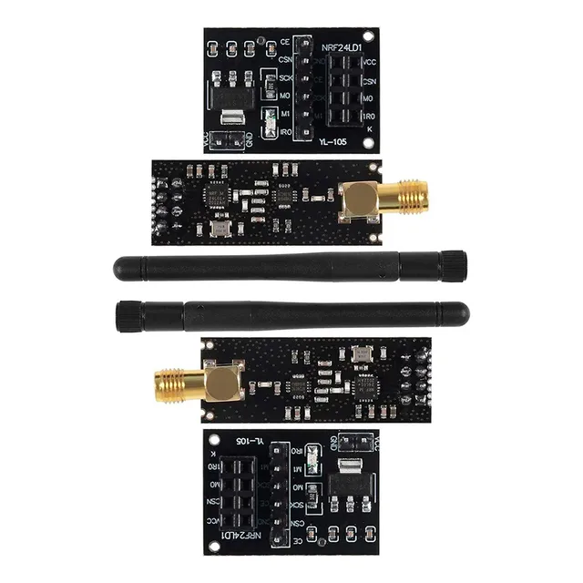 Kit 2 Adaptador + 2 Antenas Nrf24l01 Módulo Transceptor 
