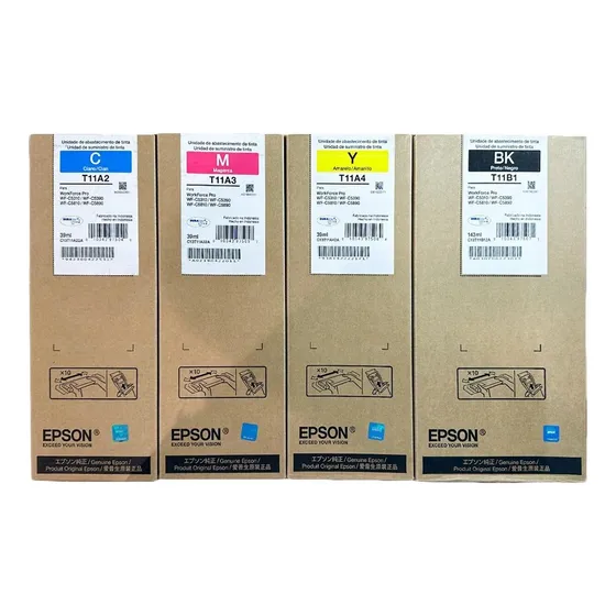 Kit Tinta Original Epson Workforce Wf-c5810 C5890 Wf-c5310