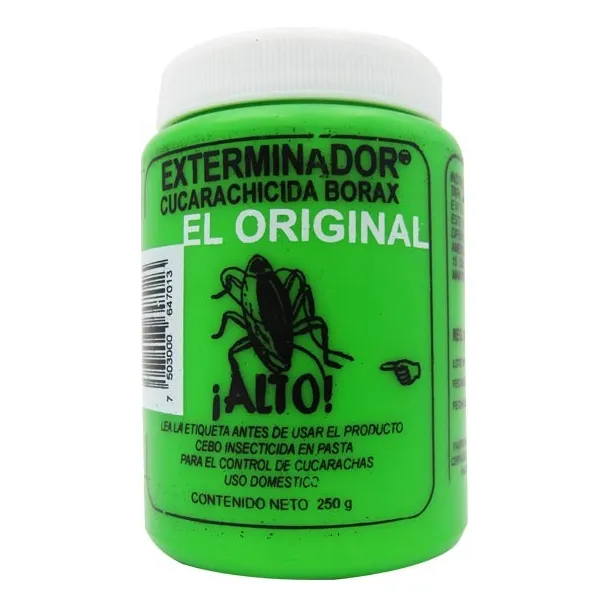 Insecticida Cucarachicida Exterminador, Borax Plaga 250 G