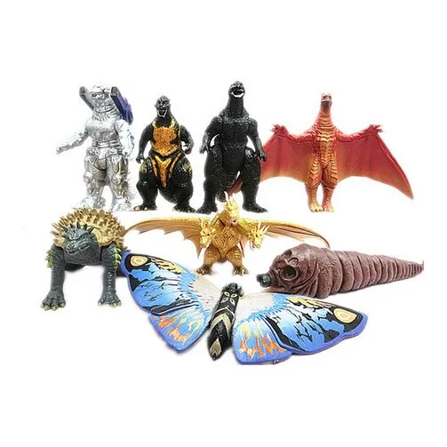 8pcs Godzilla 2 King Of The Monsters Ghidorah Mothra Figura