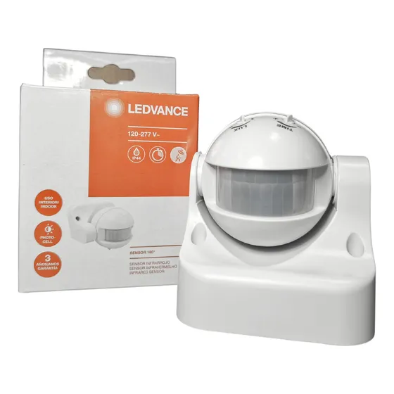 Sensor Detector De Movimiento Exterior Luz De 180º 1200w