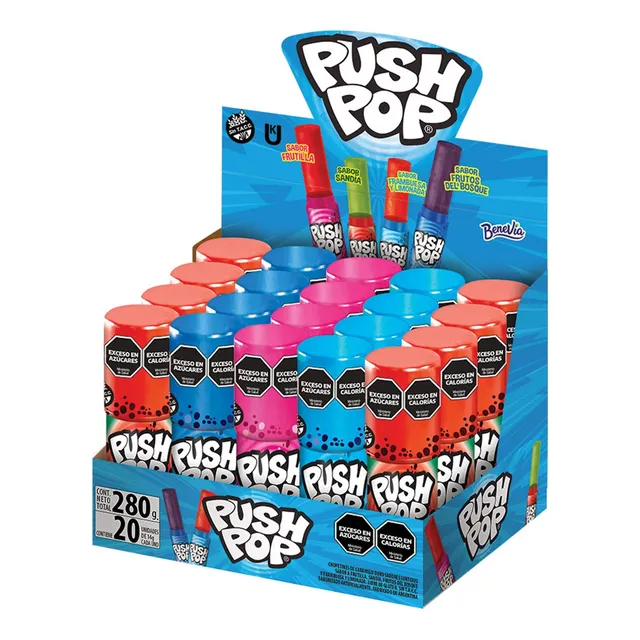 Chupentin Push Pop Display X 20 Unidades