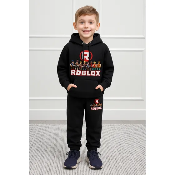 Conjunto Moletom Infatil Blusa De Frio E Calça Roblox Kids