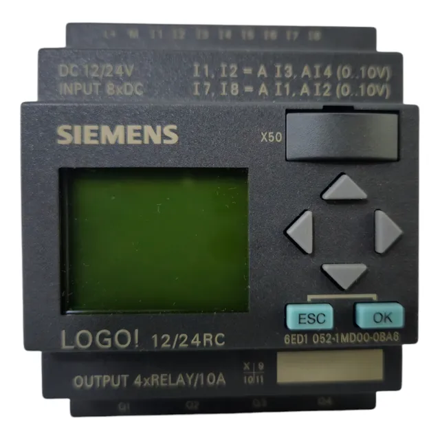 Plc Logo! Siemens Modelo 6ed1052-1md00-0ba6 12/24rc