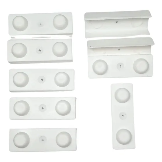 Patin Perforado Rta U 15mm, ( Blanco Pack 500 Unid.)