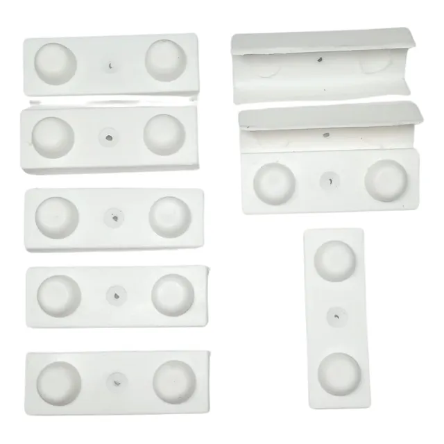 Patin Perforado Rta U 15mm, ( Blanco Pack 500 Unid.)