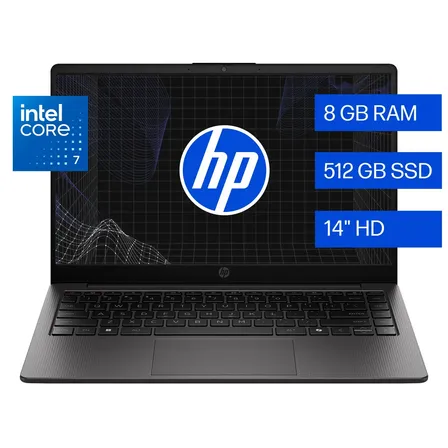 Notebook HP 240R G10 Intel Core 7 8GB RAM 512GB SSD 14" Windows 11 Home