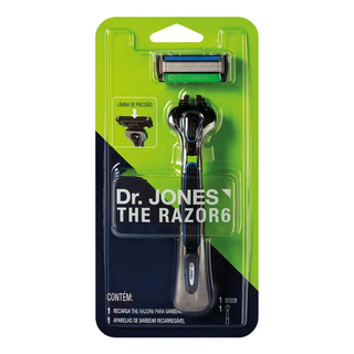 Aparelho De Barbear The Razor 6 + 1 Recarga - Dr. Jones Aparelho De Barbear The Razor 6 + 1 Recarga - Dr. Jones
