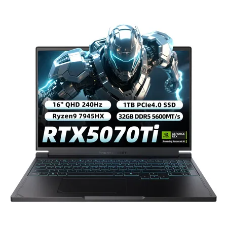 Rtx 5070ti R9 7945hx Laptop Gamer Thunderobot Rs16 32g 1t