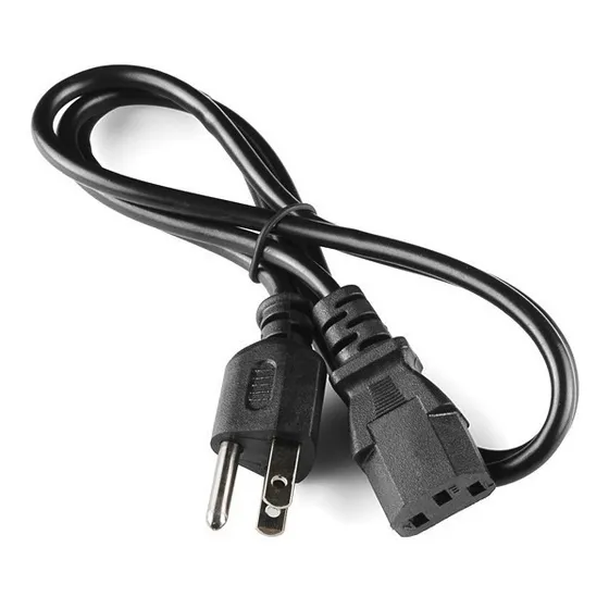 Cable Poder Corriente Fuente Cpu, Tv Monitor 1,5 Mts 10 Amp