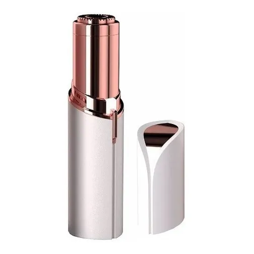 Batom Depilador Facial Elétrico Recarregável Tira Pelos Buço Cor Branco e Rosa 127/220V Flawlbss