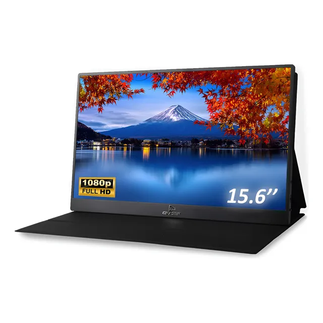 Monitor Gamer Portátil Full Sllin Viagens Trabalho Tipe-c Hdmi Cor Preto Marca Tomate Mtm-1506