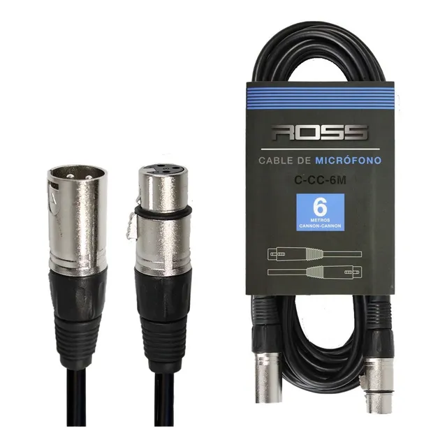 Cable Canon Canon Xlr/xlr Ross 6 Metros