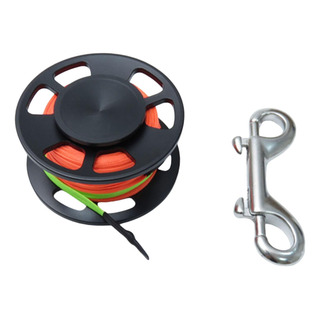 Carrete De Buceo Con Clip Para Actividades Negro Carrete De Buceo Con Clip Para Actividades Negro