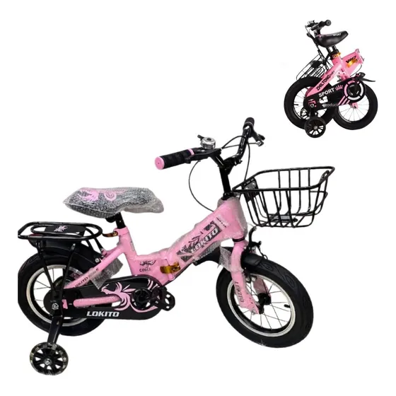 Bicicleta Para Niños Plegable Llantas Inflabes De Caucho A16