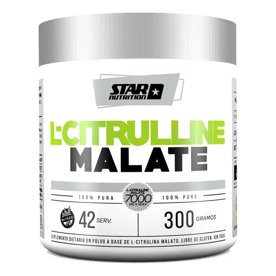 Oxido Nitrico L Citrulline Malate 300 Gr Star Nutrition Sabor Sin sabor